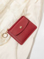 Simple and fashionable ladies short card holder ultra-thin small wallet zipper buckle ladies credit card holder coin purse bag. 
