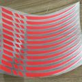 12pcs 18in Motorcycle Wheel Rim Motorcycle Hub Stickers Set Sport Stripe Decor Motocross Bike Wheels Stickers Waterproof Decals. 