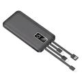 10000 MAH mini power bank 4 cable type 4in1 fast charging best quality power bank with cable for all phones. 