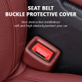 SEAMETAL Car Seat Belt Buckle Cover Anti Scratch Seatbelt Button Protector Seat Belt Protection Cover Car Interior Accessories. 