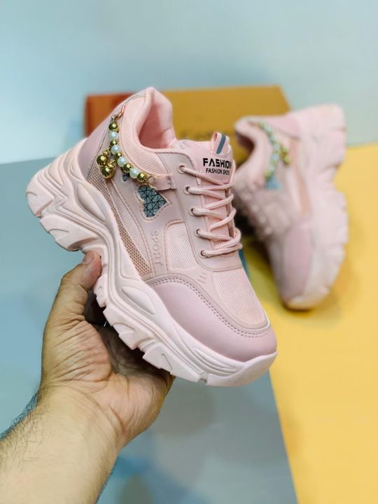 NEW DESIGN HIGH SOLE SNEAKERS FOR WOMEN'S AND GIRLS, Sneakers For Girls & women's, College + Casual Imported Shoes For Women's, Casual shoes for women's