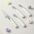 3/2/1PCS Stainless Steel Spring Small Scissors with Cover Portable Thread Cutting Head Sewing Scissors. 
