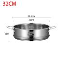 New 304 Stainless Steel Steamer Basket with Double Ear Kitchen Cooking Tool Pot Steaming Grid Generic Multifunction Steam Rack. 