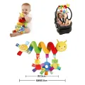 Baby Crib Hanging Rattles Toys Car Seat Toy Soft Mobiles Stroller Crib Cot Spiral Toy Pram Hanging Dolls for Babies Newborn Gift. 