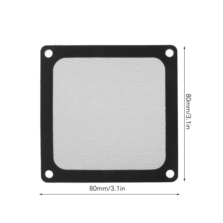 5Pcs%2080x80mm%20PC%20Computer%20Case%20Cooler%20Fan%20Dust%20Filter%20Magnetic%20Frame%20Dustproof%20PC%20Fan%20Dust%20Filter%20Mesh%20Black%20-%20Image%206