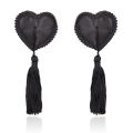 Women Heart Lace Nipple Covers Tassel Pasties Reusable Adhesive Breast Petals Exotic Lingerie Accessories For Romantic Night. 