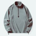 Winter Front Zipper And Front Pocket Design Polar Sweatshirt For Men And Women. 