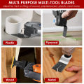 Multitool Blades Quick-release HCS/Bi-metal Oscillating Tool Saw Blades Renovator Trimmer Blades for Cutting Wood Metal Plastic. 