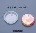 6pcs DIY Keychain Pendant Silicone Mold Set Resin Epoxy Resin Mold Round. 