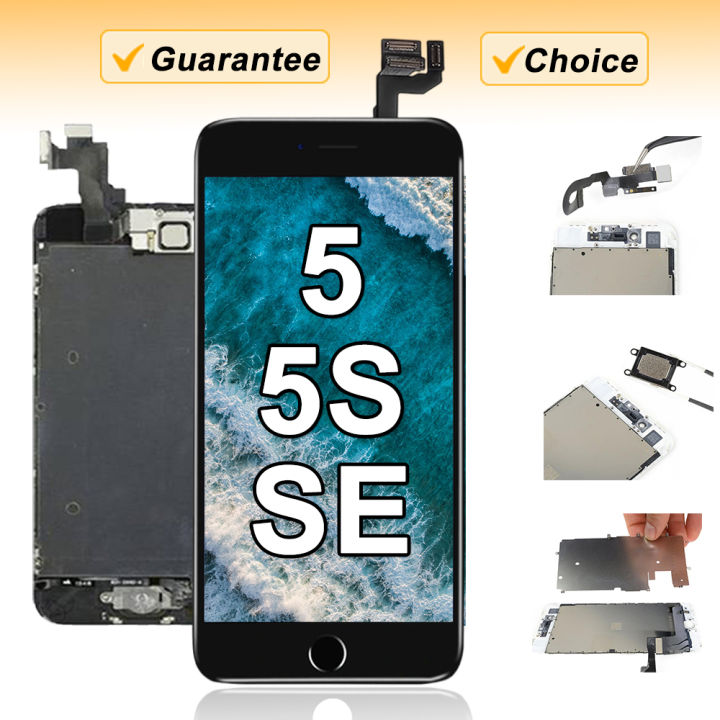 LCD Display for  iPhone 5 5S SE 2016 5SE Screen Full Set Replacement Complete Touch Digitizer Assembly+Camera+Home Button