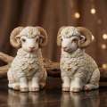 Set of 2 donut vase with mini squirrel pot , mini horse,mini sheep l asthetic home decor piece l decoration piece with FREE CHARMING GIFT 🎁. 