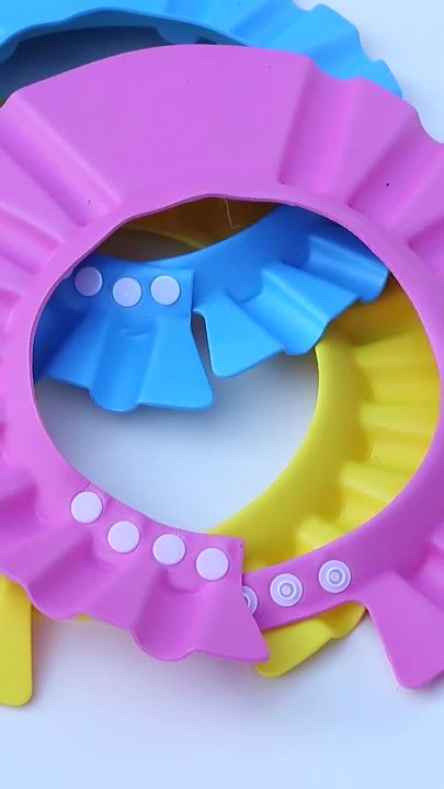 1PC Adjustable Shower Cap Protect Shampoo For Baby Health Bathing Waterproof Hat Kid Wash Hair Shield Hat