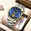 BINBOND Chronograph Watch | Toton Dial X Blue Colour Watch For Man. 