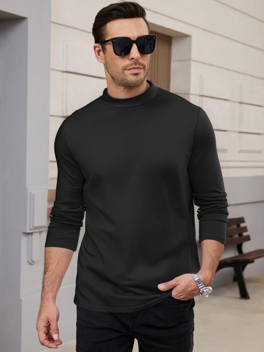 REXO%20Luxury%20Men's%20Highneck%20Shirt%20%7C%20Soft%20Cotton%20Mock%20Neck%20Long%20Sleeve%20T-Shirt%20%7C%20Winter%20Inner%20Wear%20Pullover%20%7C%20REXO%20-%20Image%204