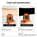 1 Pair Summer Finger Sleeve Ice Cool Wearing High Elastic Elbow Spring Outdoor Riding Fingerless Fishing Custom Ice Silk Sleeve. 