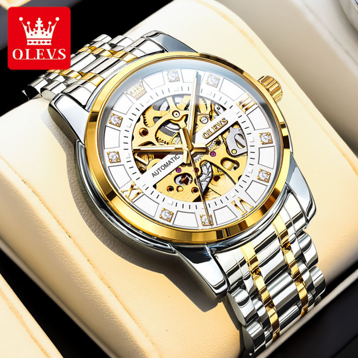 OLEVS%209901%20Fashion%20Men's%20Watches%20Stainless%20Steel%20Hollow%20Out%20Mechanical%20Watch%20for%20Man%20Original%20Brand%20Automatic%20Movement%20Business%20-%20Image%202