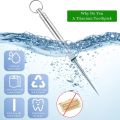 1 Pcs Portable Titanium Toothpicks Pocket Toothpick With ProtectiveHolder Reusable Toothpicks With Key Ring Pocket ToothpicksFor. 