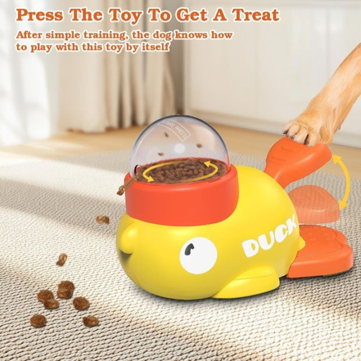 Pet%20Treat%20Dispenser-Interactive%20Dog%20Toys,%20Anti%20Gulping%20Duck%20Slow%20Feeder,cat%20Dog%20Treat%20Dispensing%20with%20Button,for%20Dogs%20Training%20-%20Image%205