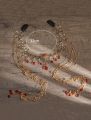 Chinese Traditional Fringe Hair Crown Fairy Long Tassel Wedding Hair Acessories. 