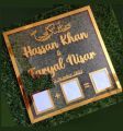 Customize Nikkah Signature Plate. 