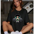 Girls Super Powerful Blouse Training Streetwear T-shirt Women's Shirt Academy Gym Fitness T-shirt. 