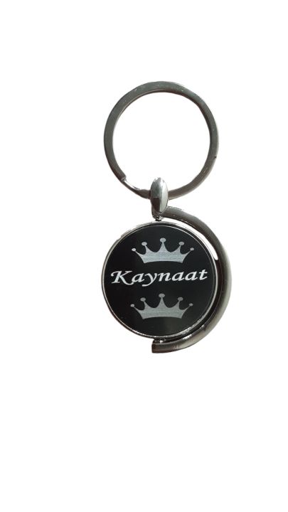 Half%20Moon%20Metal%20keychain%20with%20name%20logo%20printing%20beautifully%20customizable.%20Round%20Moon%20Keychain.%20%20Keyring%20-%20Image%202