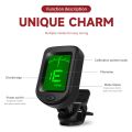 Universal Guitar Tuner Rotatable Clip-on Tuner LCD Display Tuner for Chromatic Acoustic Guitar Bass Ukulele Guitar Accessories. 