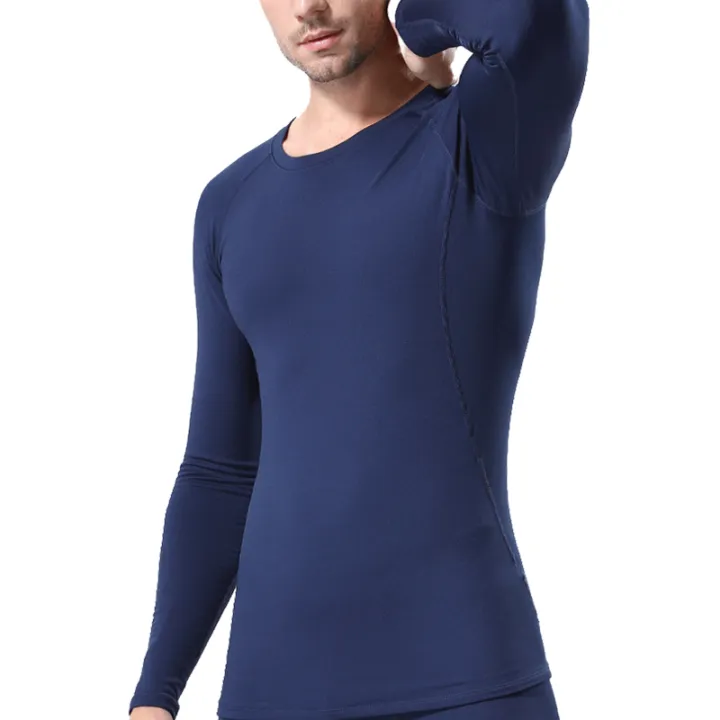 Winter%20Fleece%20Tees%20Compression%20Thermal%20Underwear%20Warm%20Mens%20Skiing%20Sports%20Tops%20Long%20Sleeve%20Solid%20Running%20T-Shirts%20-%20Image%204