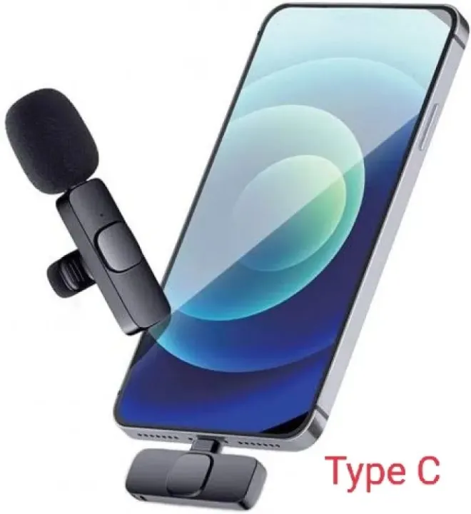 K8 Wireless Lapel Microphone Noise Reduction Portable Lavalier Mic for YouTube Vlogging