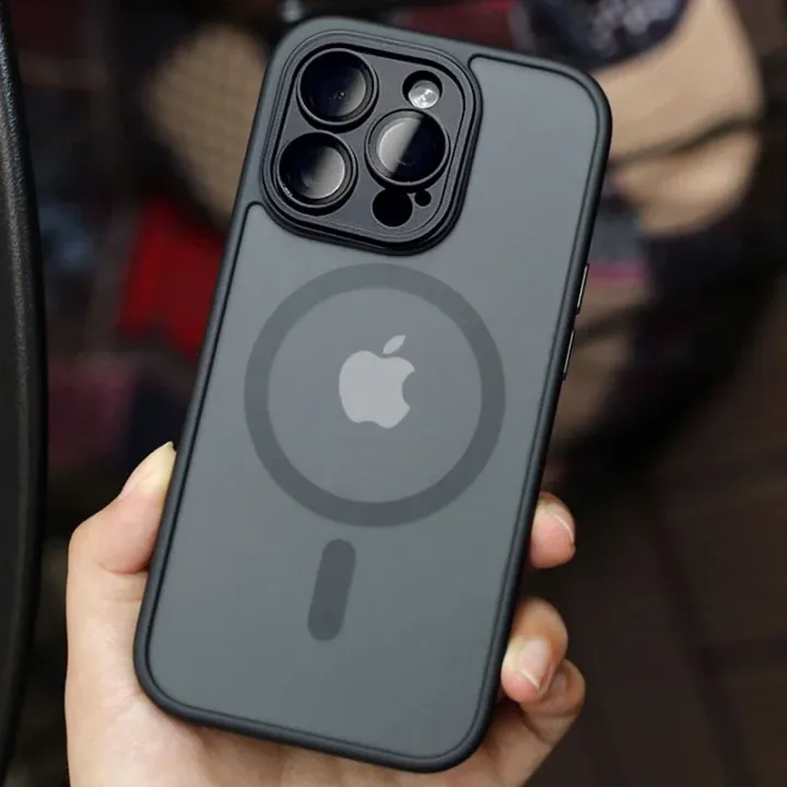 Magnetic%20Luxury%20Matte%20Translucent%20Armor%20Shockproof%20Case%20For%20iPhone%2016%2015%2014%2013%2012%2017%20Pro%20Max%20Plus%20Magsafe%20Wireless%20Charge%20Cover%20-%20Image%207