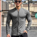 spring autumn Jacket Men Fitness Sportswear Gym Training long sleeve Sweatshirt Jogging Male coat Cardigan zipper running Jacket. 