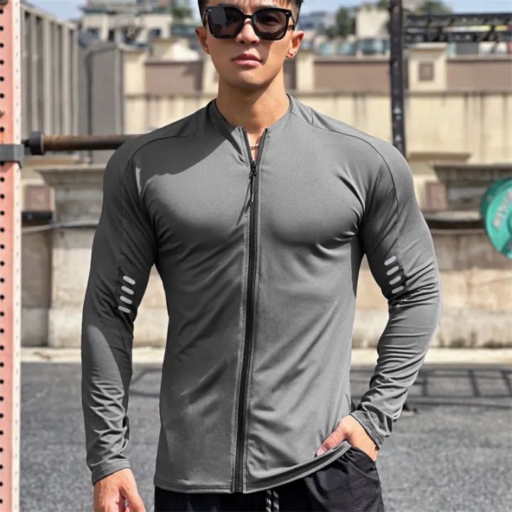 spring%20autumn%20Jacket%20Men%20Fitness%20Sportswear%20Gym%20Training%20long%20sleeve%20Sweatshirt%20Jogging%20Male%20coat%20Cardigan%20zipper%20running%20Jacket%20-%20Image%205