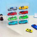 Acrylic Car Display Box 1:64 For Hot Wheels Car Model Toy 8 Grid Cabinet Rack Dustproof Stackable Car Storage Boxes Transparent. 