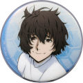 58mm Anime Bungo Stray Dogs Gogol dazai osamu Ryunosuke Akutagawa Cosplay COSTUME Badge Pin SPTE Tinplate Brooch Prop Gilf.