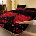 1 piece of Eternal Knot concentric pattern frosted bedsheet, bedroom printed bedspread, bedding (excluding pillowcases). 