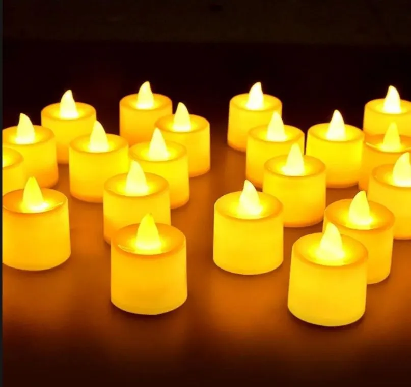 Pack Of 3 / 6 / 12 Round Shape LED Candles