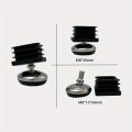 4Pcs Adjustable Furniture Leg Pads Threaded Horizontal Feet Table Chair Stoo Metal Legs For Furniture Table Legs For Furniture. 