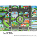 130*100CM Road Map Carpet For Kids Parking Lot Roadmap 83*58CM City Traffic Map of Road Carpet Traffic Signs Baby Play Mat Toys. 