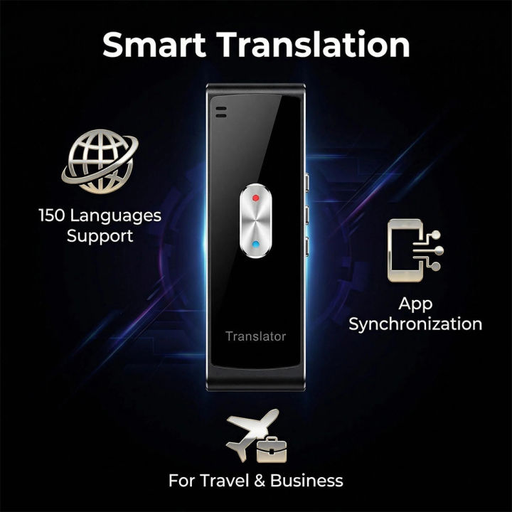 Language Translator Device, Real-Time Two-Way Translation, APP Support 150 Languages Travel Learning Shopping