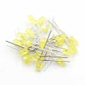 100pcs 3mm Yellow Color Led Light Indicator Bulbs Light Emitting Diode Round. 