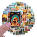 68Pcs World Famous City Stickers Architecture Travel Scenery DIY Graffiti Decal for Phone Luggage Laptop Scrapbook Decals. 