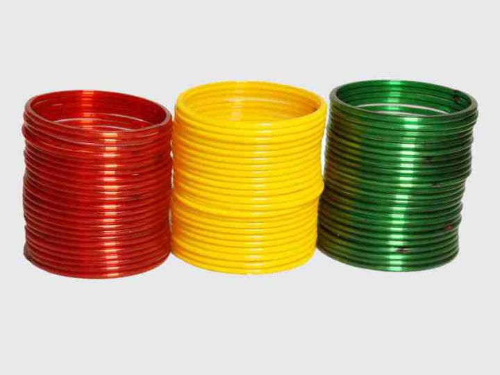 1 Dorzen Red & Hreen & Yellow Glass Bangles Set/ Multi Bangle Set/Red Bangle aset/Yellow Bamgle Set/Green Bangle Set/Beautiful Bangle Set, Sold By Click To Pack360