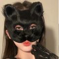 Fluffy Fur Fox Half Face Mask Foxes Tail Cat Paws Gloves and Wolf Therian Mask Set Halloween Cosplay Costume Accessories Party. 