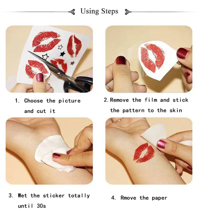10pcs%20Black%20Flower%20Butterfly%20Moon%20Pattern%20Tattoo%20Stickers%20For%20Hand%20And%20Body%20Makeup%20Waterproof%20Temporary%20Tattoos%20For%20Women%20-%20Image%206