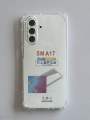 Samsung A17 Shockproof Transparent Silicon Back Cover. 
