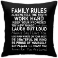 Sofa Upholstery Cushion Cover Home Decor Soft Square Pillowcase Music Piano Keys Black. 