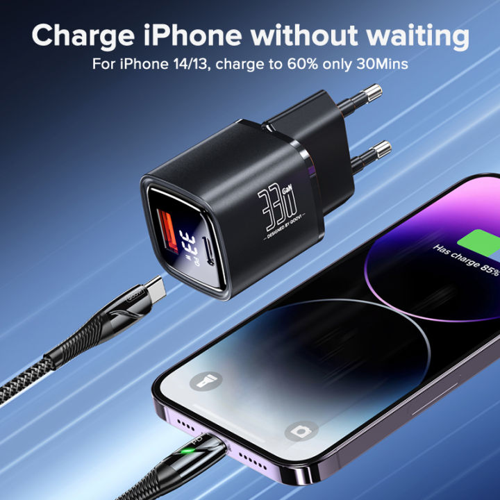 QOOVI%2033W%20GaN%20Charger%20Dual-Port%20USB%20Type%20C%20Fast%20Charging%20Adapter%20PD%20USB-C%20Wall%20Charger%20For%20iPhone%20%20%20Tablet%20iPad%20-%20Image%202
