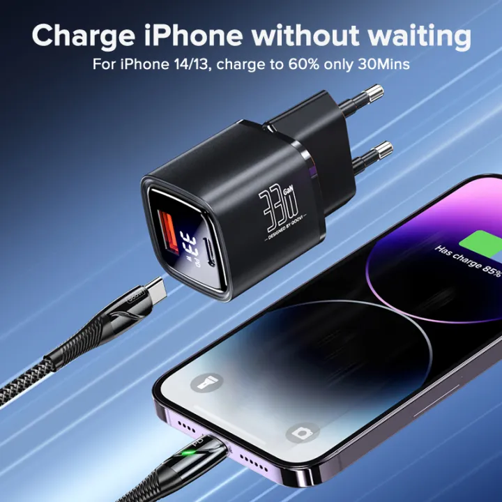 QOOVI%2033W%20GaN%20Charger%20Dual-Port%20USB%20Type%20C%20Fast%20Charging%20Adapter%20PD%20USB-C%20Wall%20Charger%20For%20iPhone%20%20%20Tablet%20iPad%20-%20Image%202