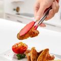 7 Inch Non-Slip Food Tongs Creative BBQ Grilling Salad Bread Cooking Clip Clamp Kitchen Serving Utensils Accessory.