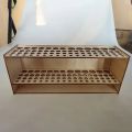 67-Slot Premium Wooden Brush Holder - Durable Artist Desk Organizer, Pencil & Paint Brushes Storage, Elegant Art & Craft Supplie. 